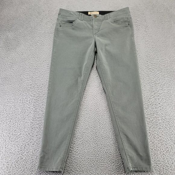 Democracy Denim - Democracy Jeans Womens 12 Green Denim Skinny Ab Solution Dark Wash Mid Rise